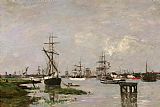 Eugene Boudin Le Port, Anvers painting